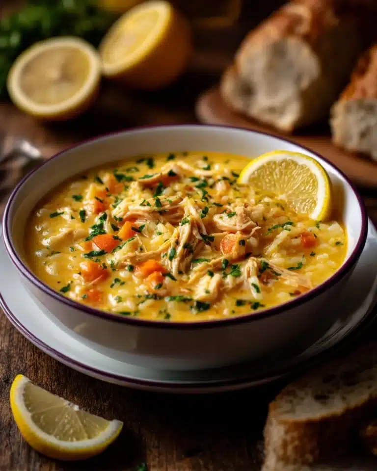 Greek Lemon Chicken Soup (Avgolemono) Recipe