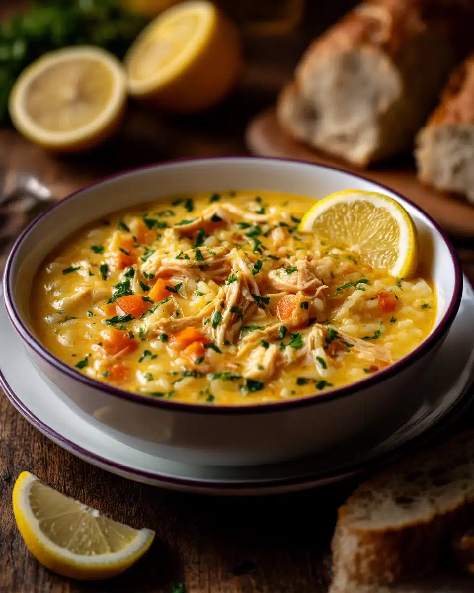 Greek Lemon Chicken Soup (Avgolemono) Recipe