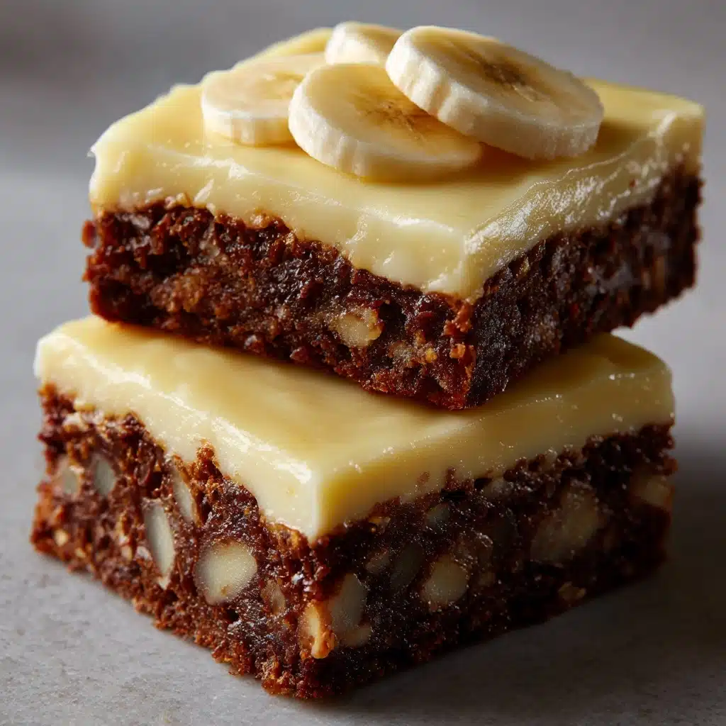 Easy Banana Bread Brownies Recipe - Recipe Image