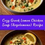 Greek Lemon Chicken Soup (Avgolemono) Recipe