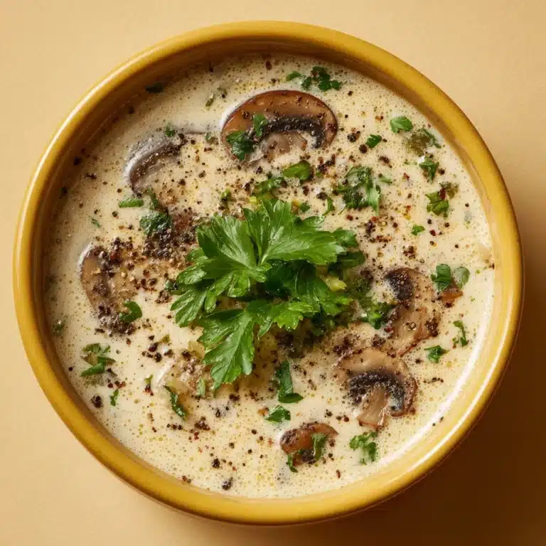 Decadent and Creamy Mushroom Soup Recipe