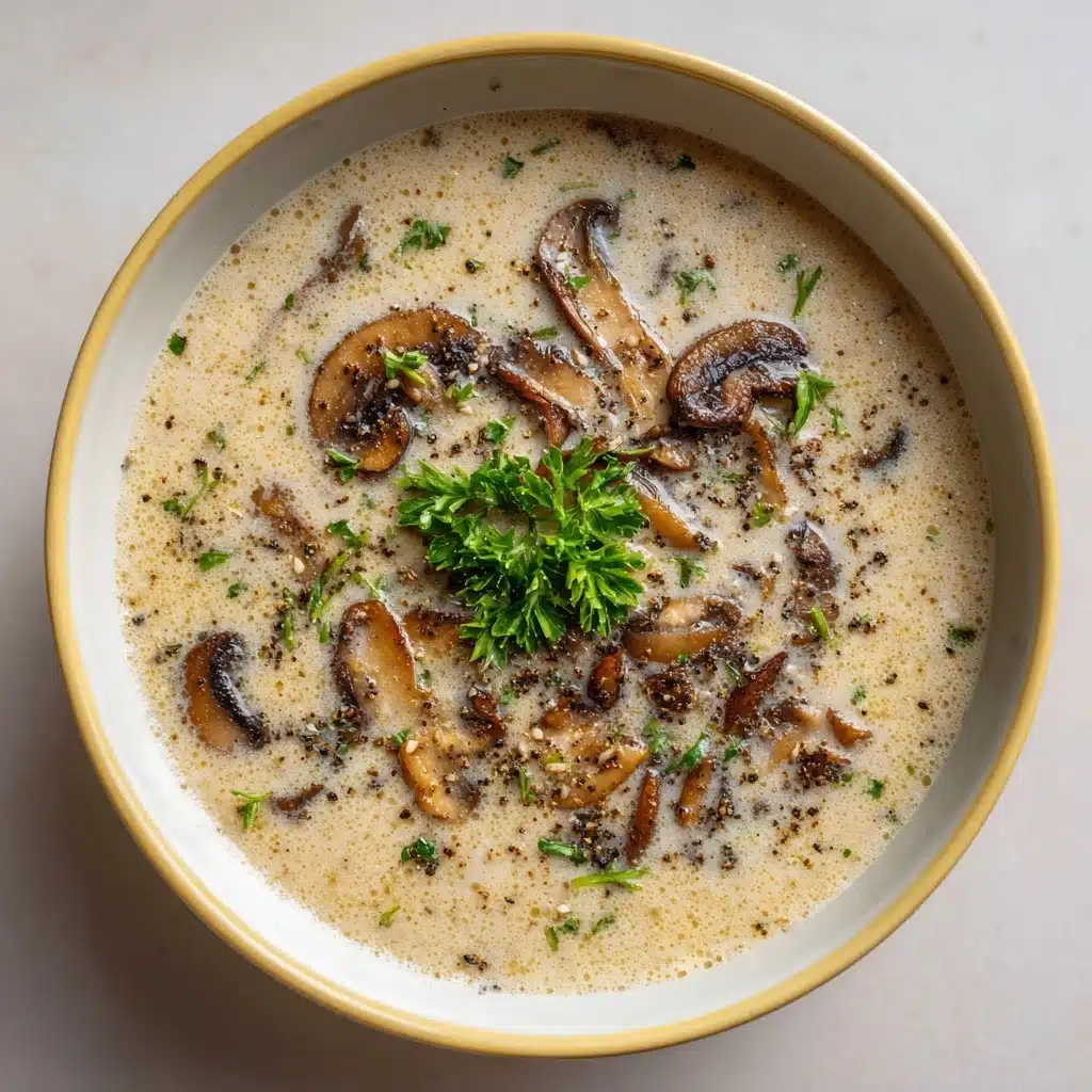 Decadent and Creamy Mushroom Soup Recipe - Recipe Image