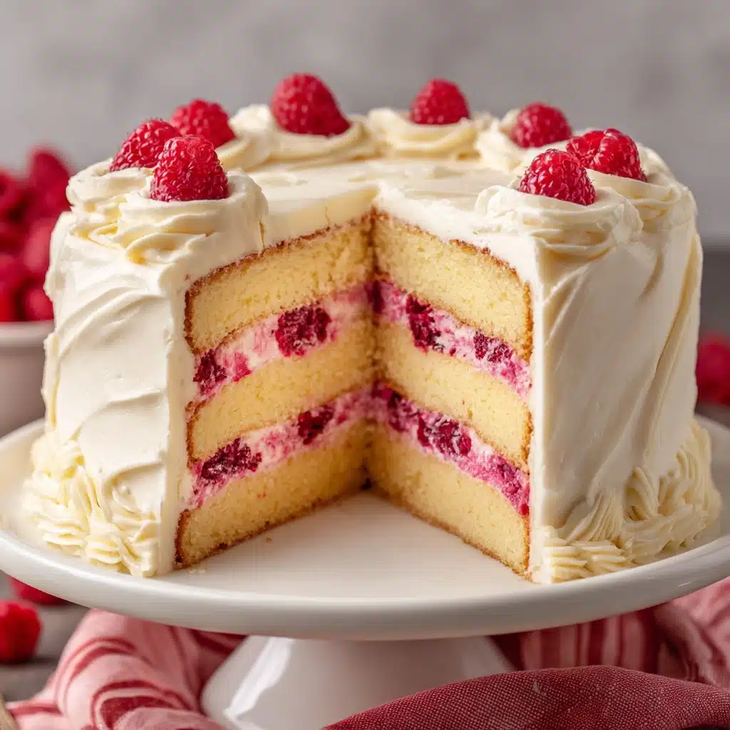 Raspberry Cake with Lemon Buttercream Recipe - Recipe Image