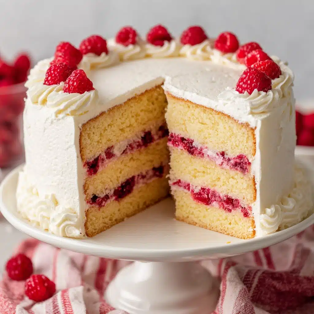 Raspberry Cake with Lemon Buttercream Recipe - Recipe Image