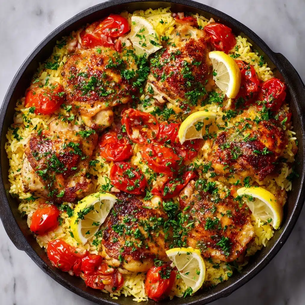 Greek Chicken and Lemon Rice Recipe - Recipe Image