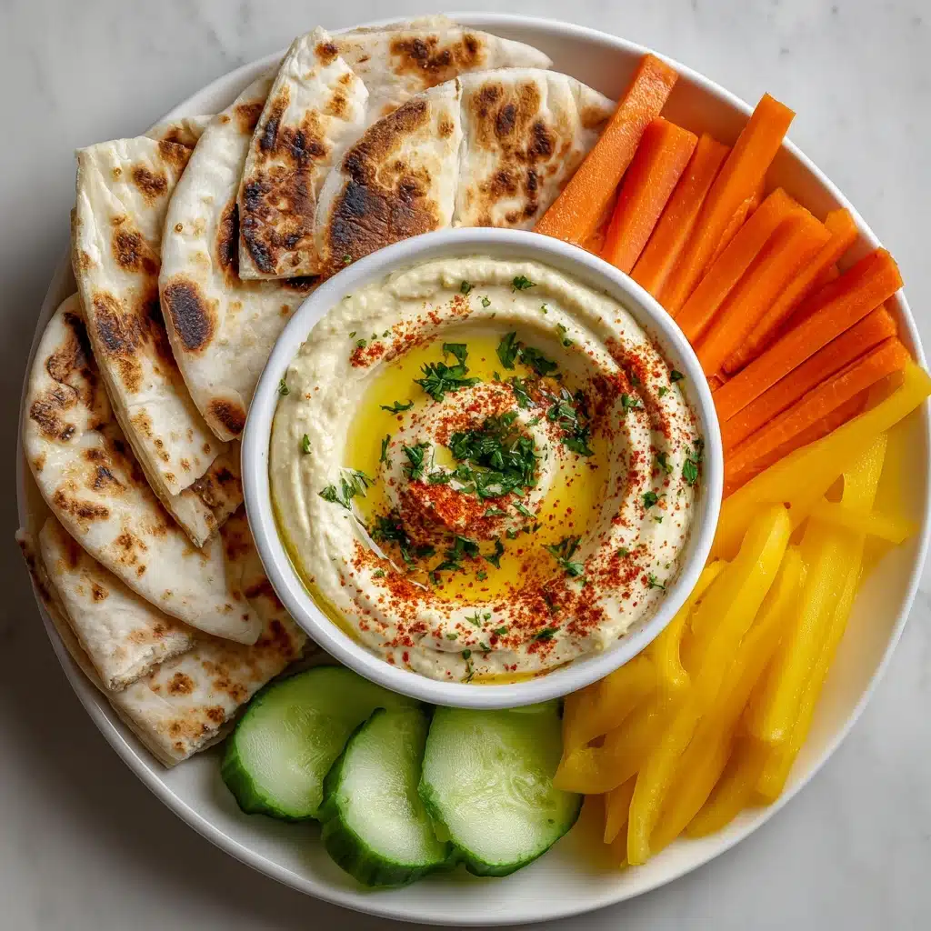 Smooth and Creamy Homemade Hummus Recipe - Recipe Image