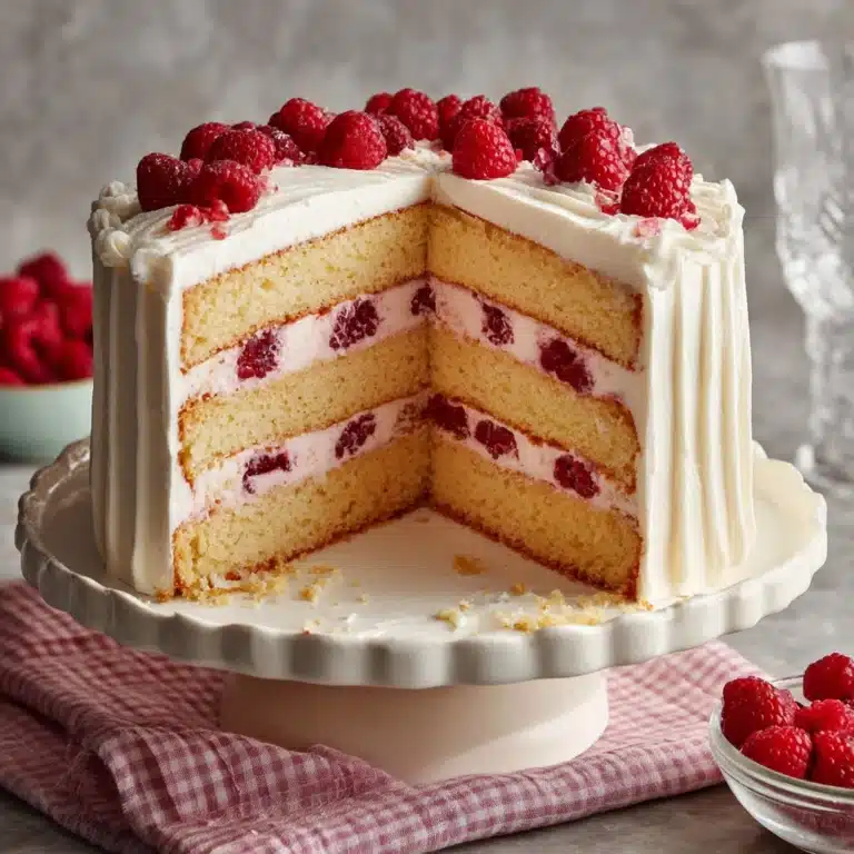 Raspberry Cake with Lemon Buttercream Recipe