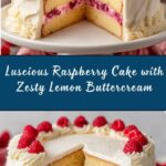 Raspberry Cake with Lemon Buttercream Recipe