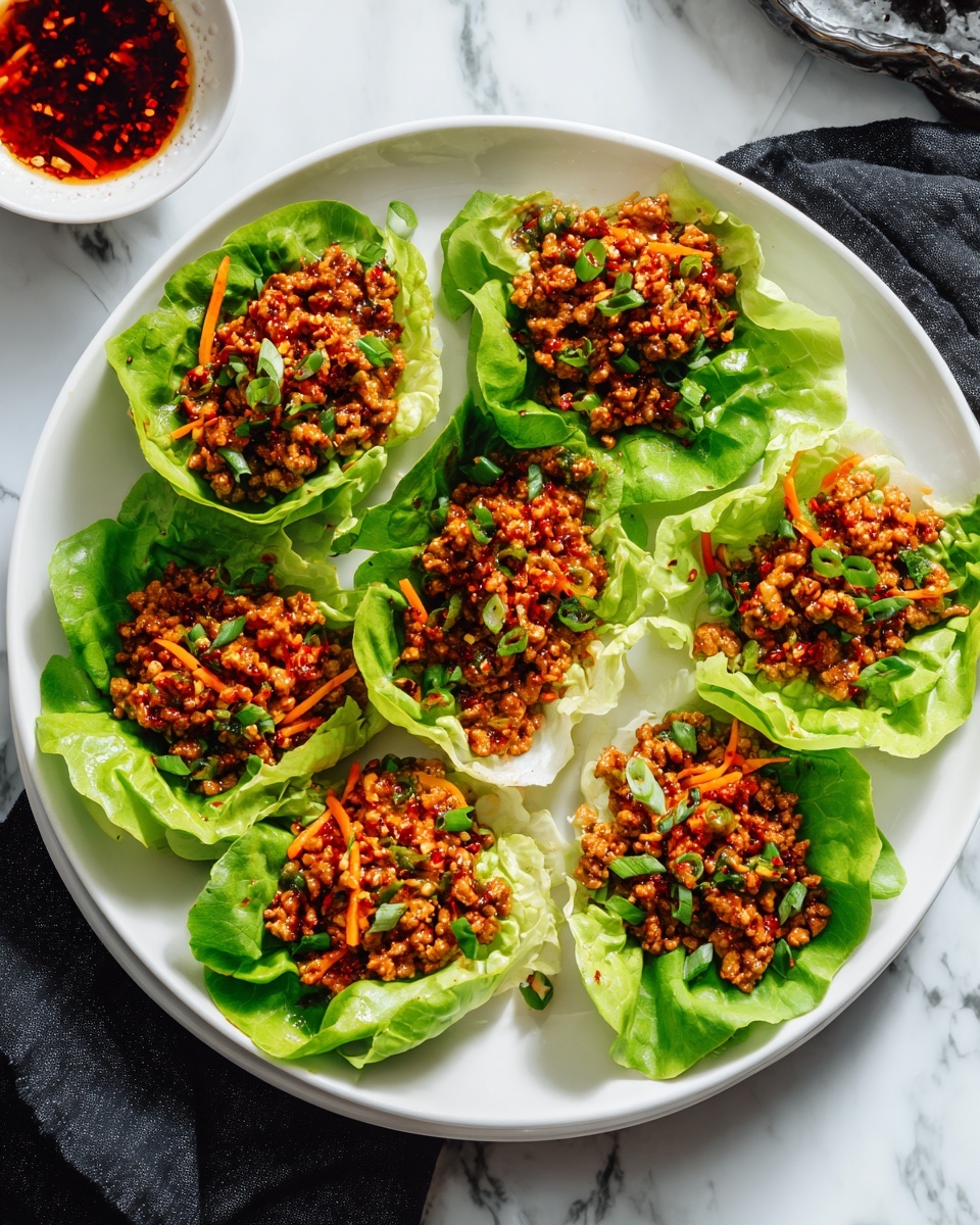 Thai Basil Beef Lettuce Wraps Recipe - Recipe Image