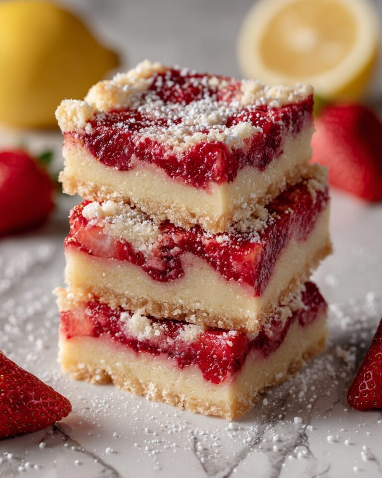 Strawberry Lemon Blondies Recipe