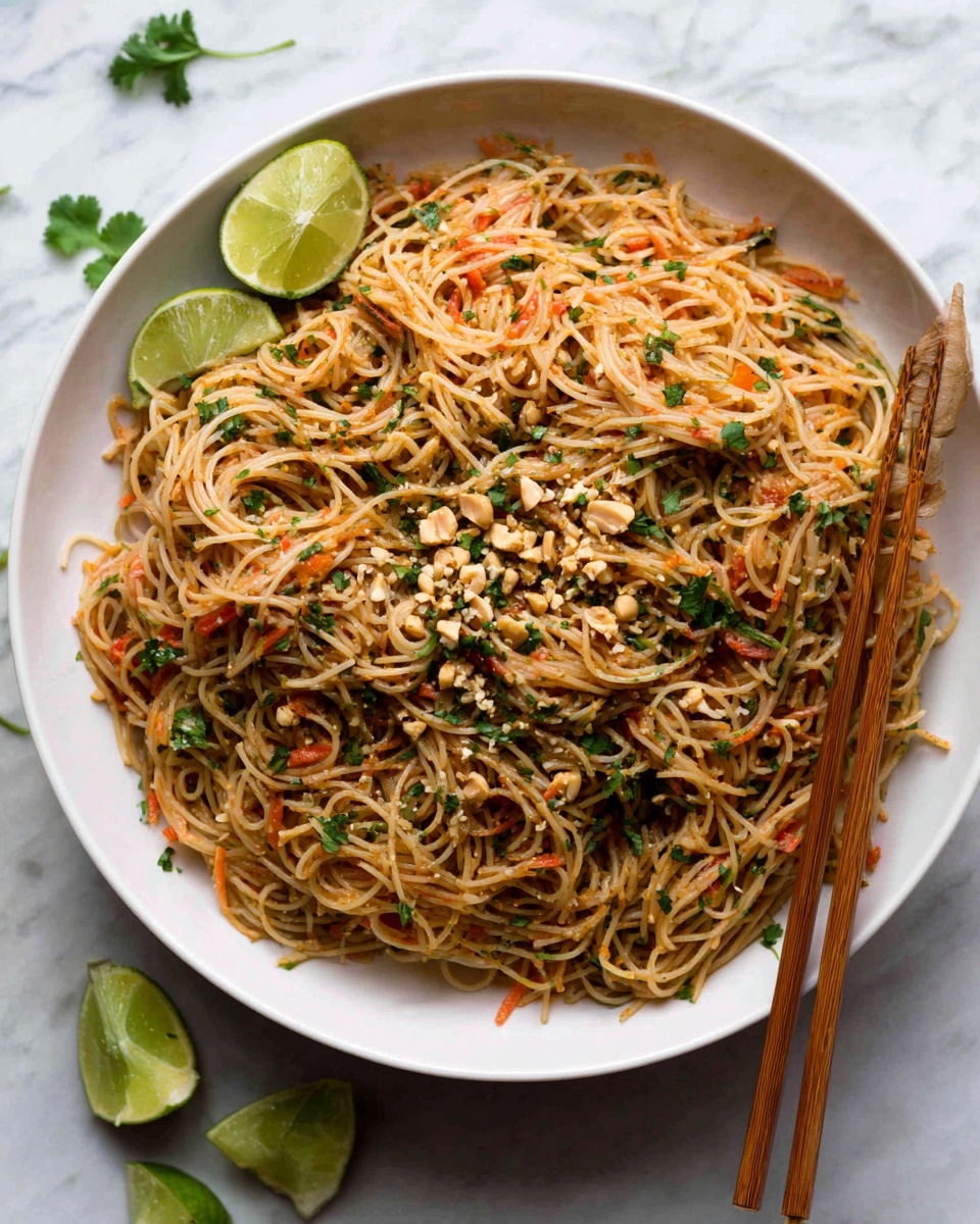 Vegetable Pad Thai with Rice Noodles Recipe - Recipe Image