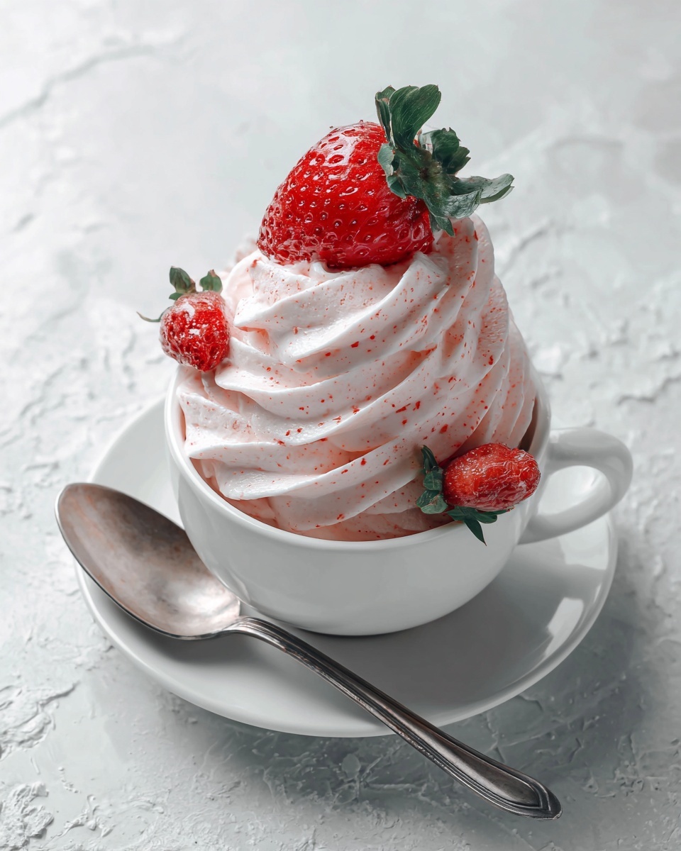 Strawberry Mousse Recipe - Light, Whipped, and Delicious! Recipe - Recipe Image