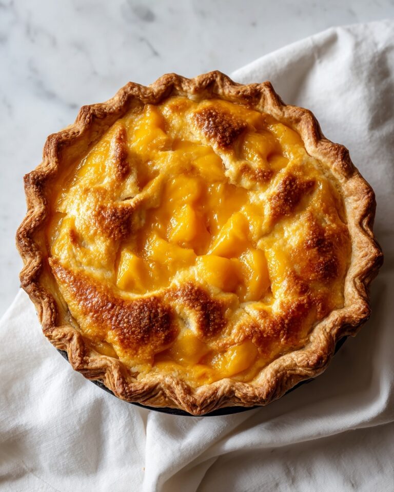 Peach Cobbler with Vanilla Ice Cream Recipe