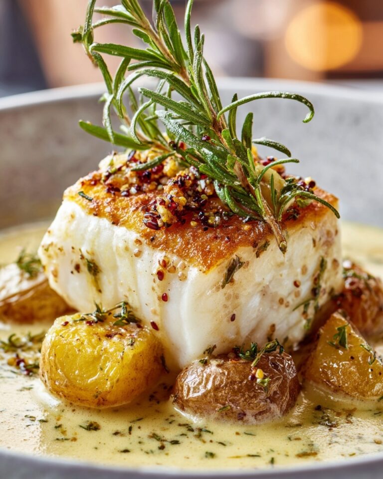 Cod & Potatoes in Rosemary Cream Sauce Recipe