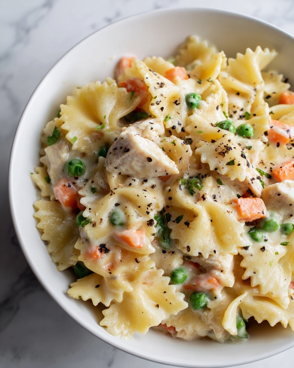 Chicken Pot Pie Pasta Recipe - Recipe Image