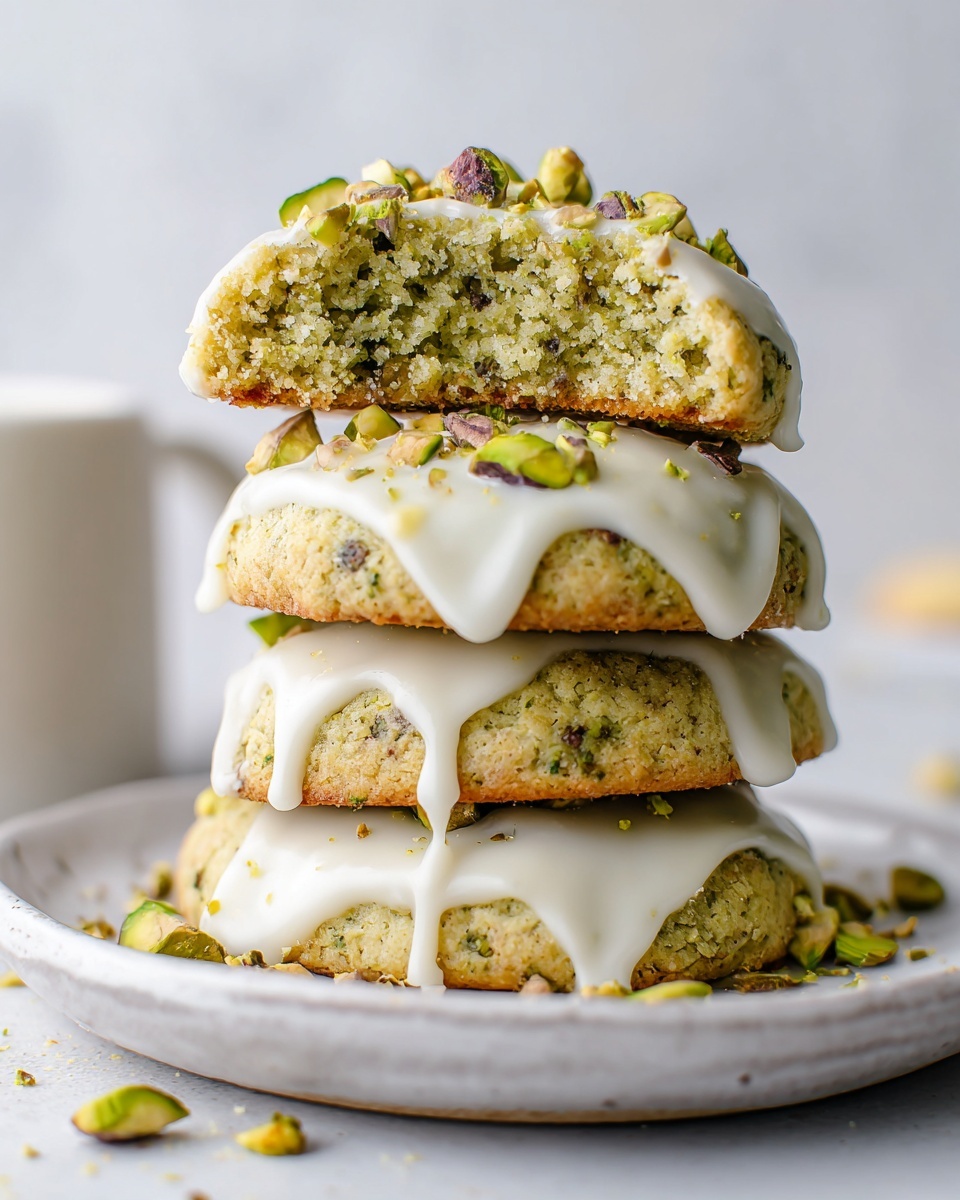 Creamy Pistachio White Chocolate Cookies – Easy Dessert Recipe - Recipe Image