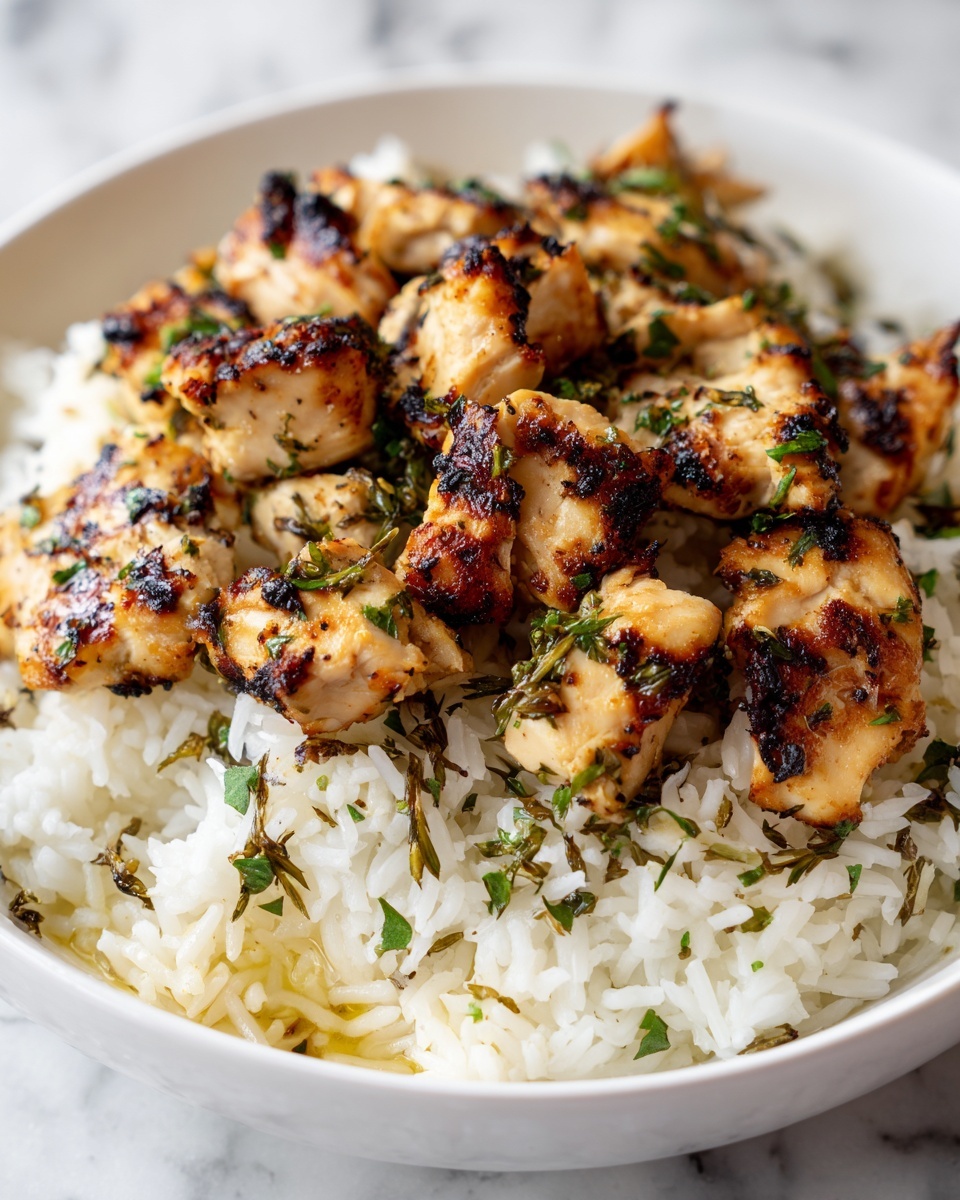 Creamy Herb Chicken and Basmati Rice Recipe - Recipe Image