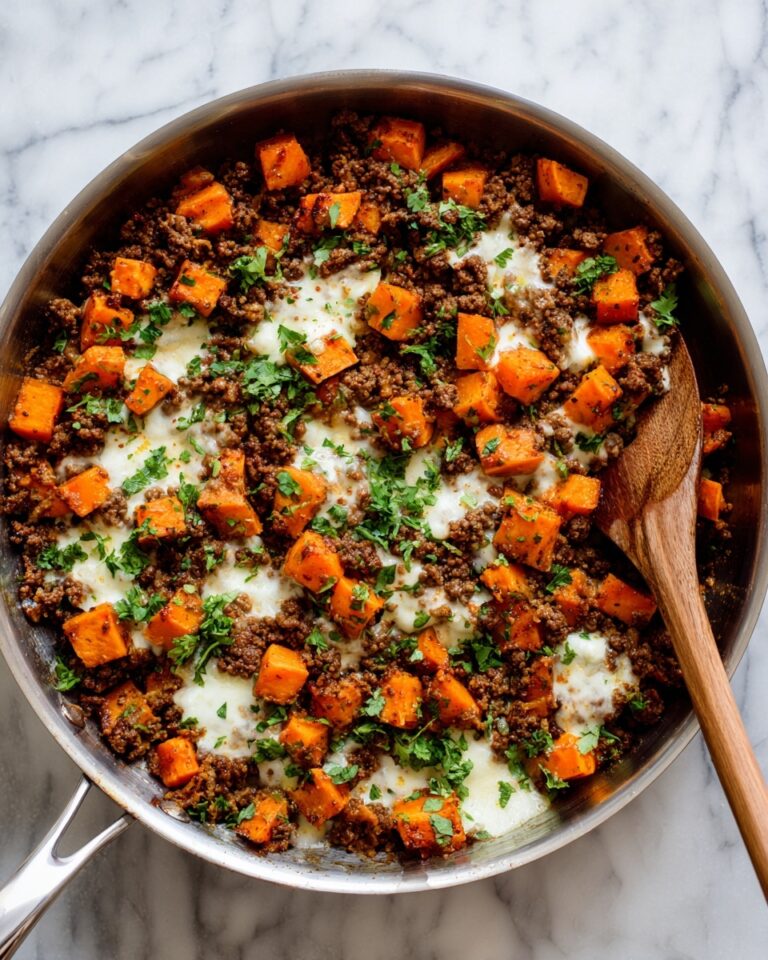 Southwest Ground Beef and Sweet Potato Skillet Recipe
