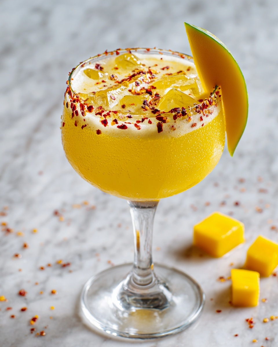 Hot Honey Mango Tajín Margarita Recipe - Recipe Image