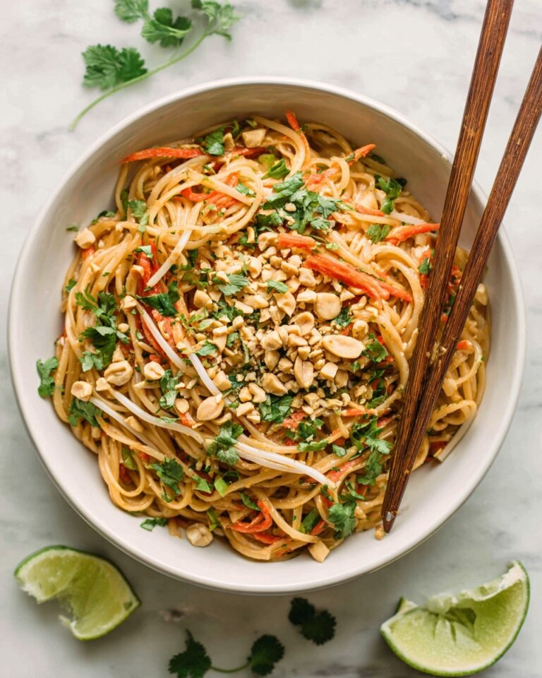 Vegetable Pad Thai with Rice Noodles Recipe