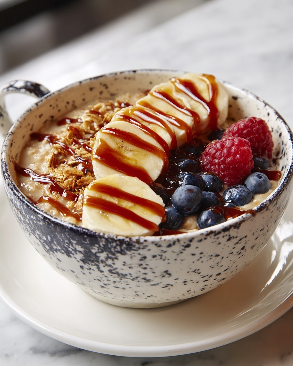 Caramelized Banana Split Overnight Oats Recipe - Recipe Image