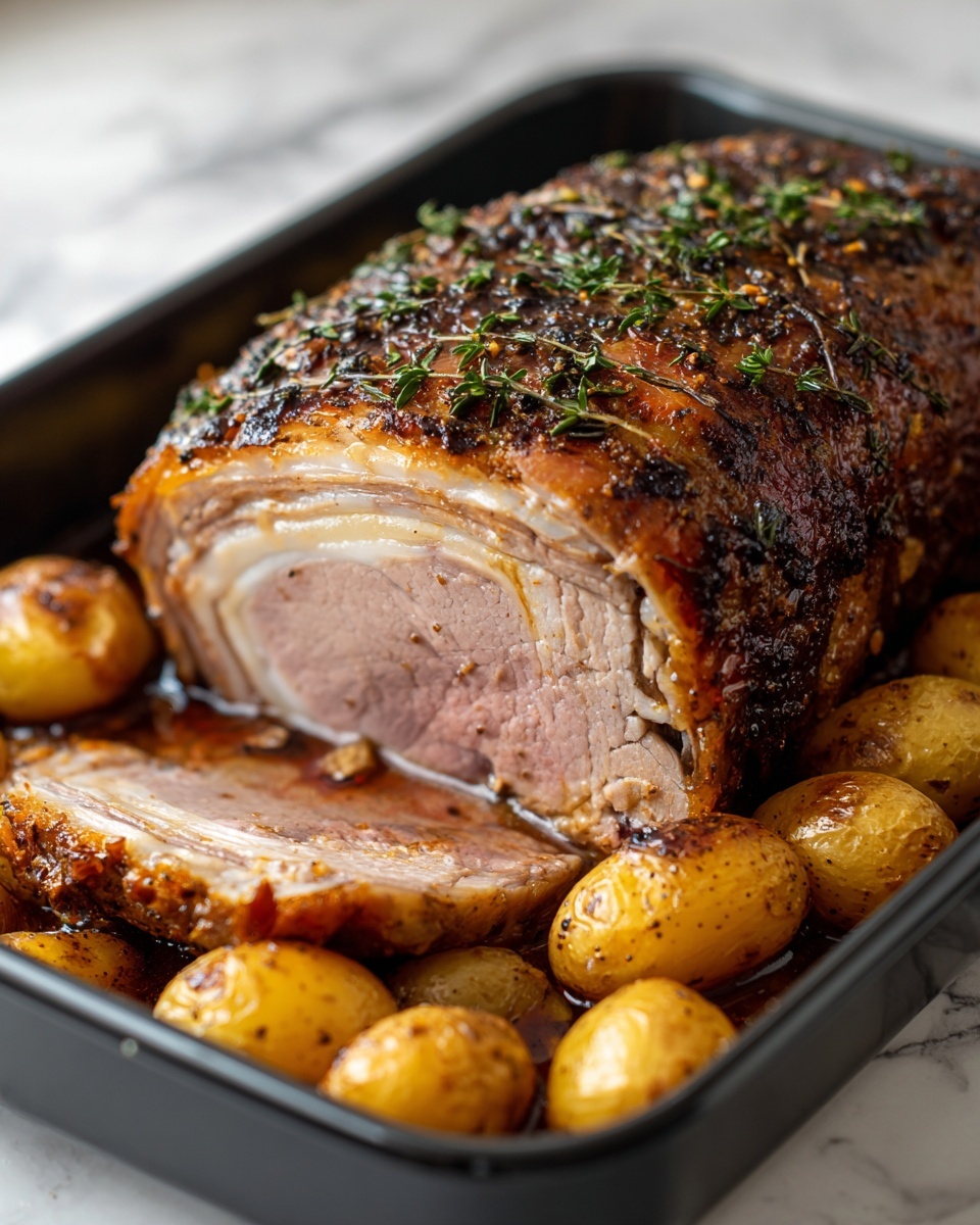 Mediterranean-Style Roasted Leg of Lamb Recipe - Recipe Image