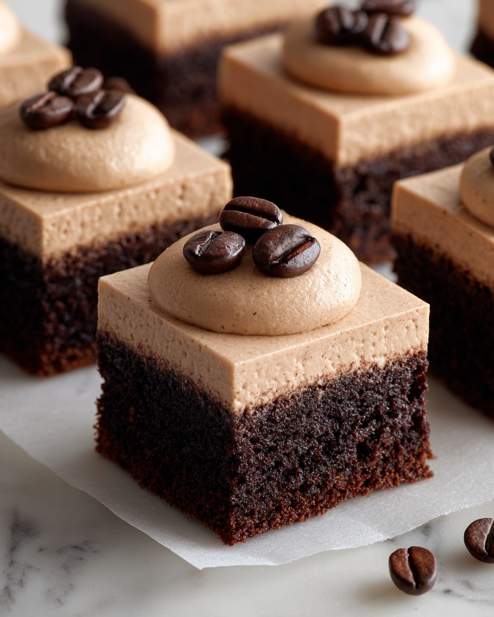 Coffee Brownies with Mocha Frosting Recipe - Recipe Image