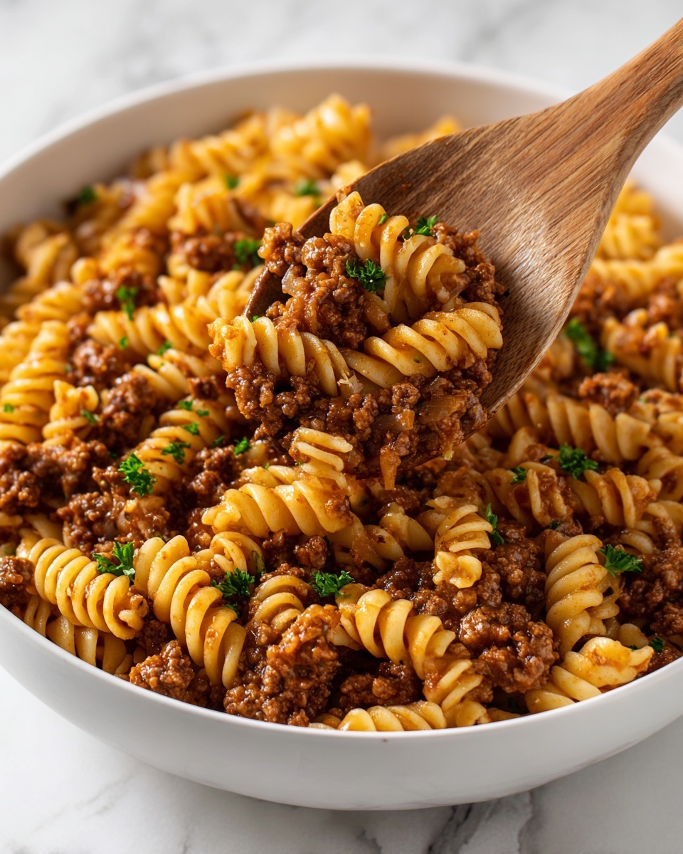 Quick & Easy Cheeseburger Casserole Recipe - Recipe Image