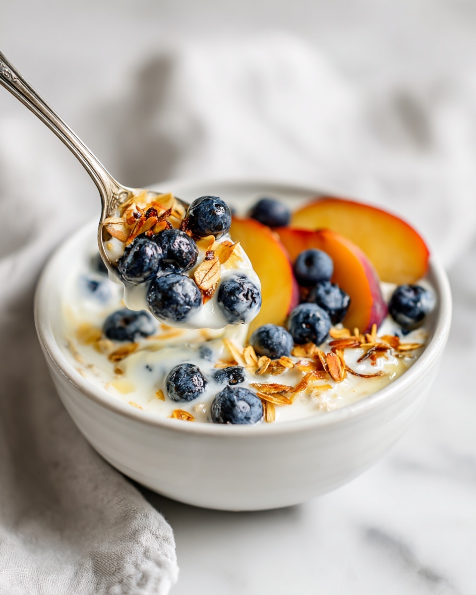 Peach Berry Baked Oatmeal Recipe - Recipe Image