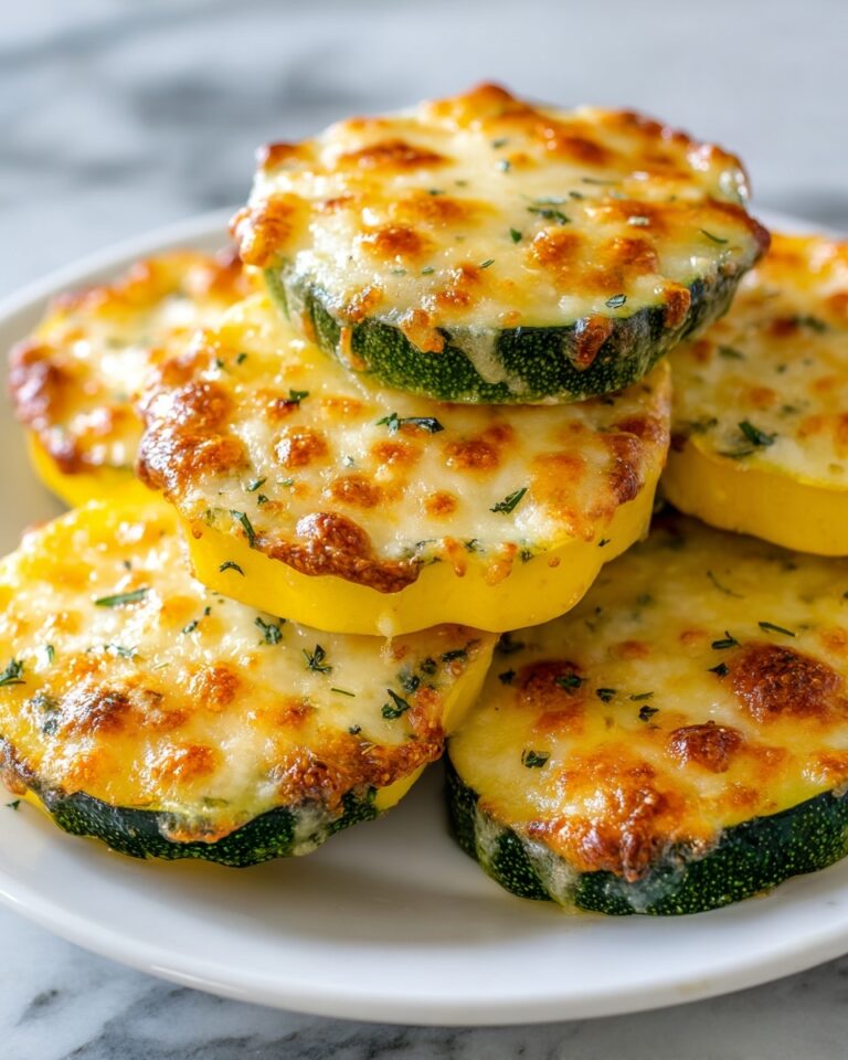 Baked Parmesan Yellow Squash Rounds Recipe