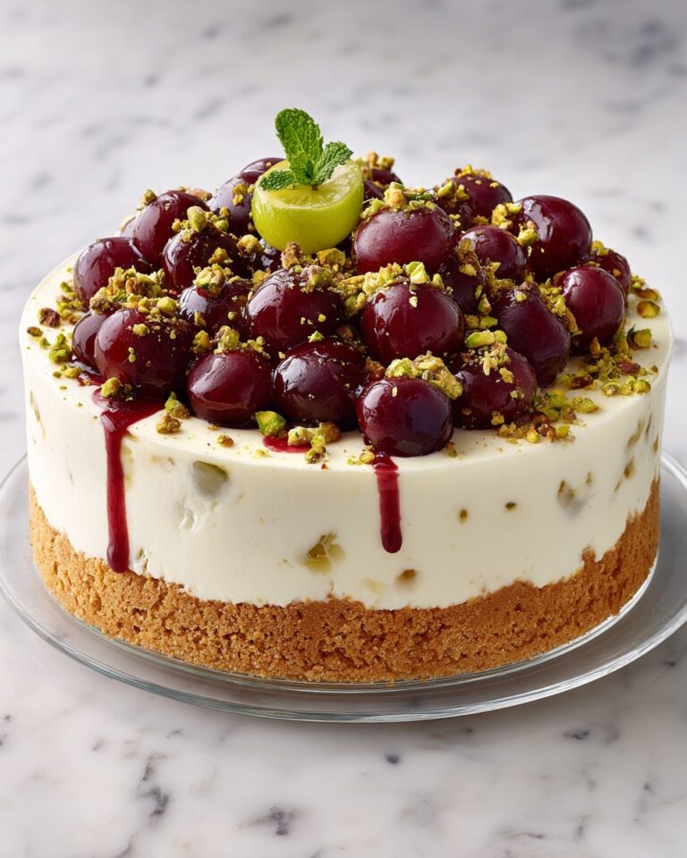 Luscious Lemon-Lime Cherry Pistachio Cheesecake Recipe