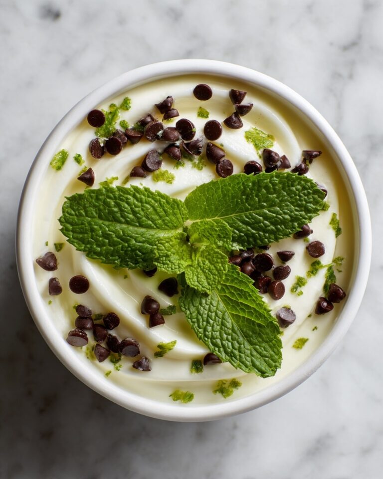 Mint Chocolate Chip Cheesecake Dip Recipe