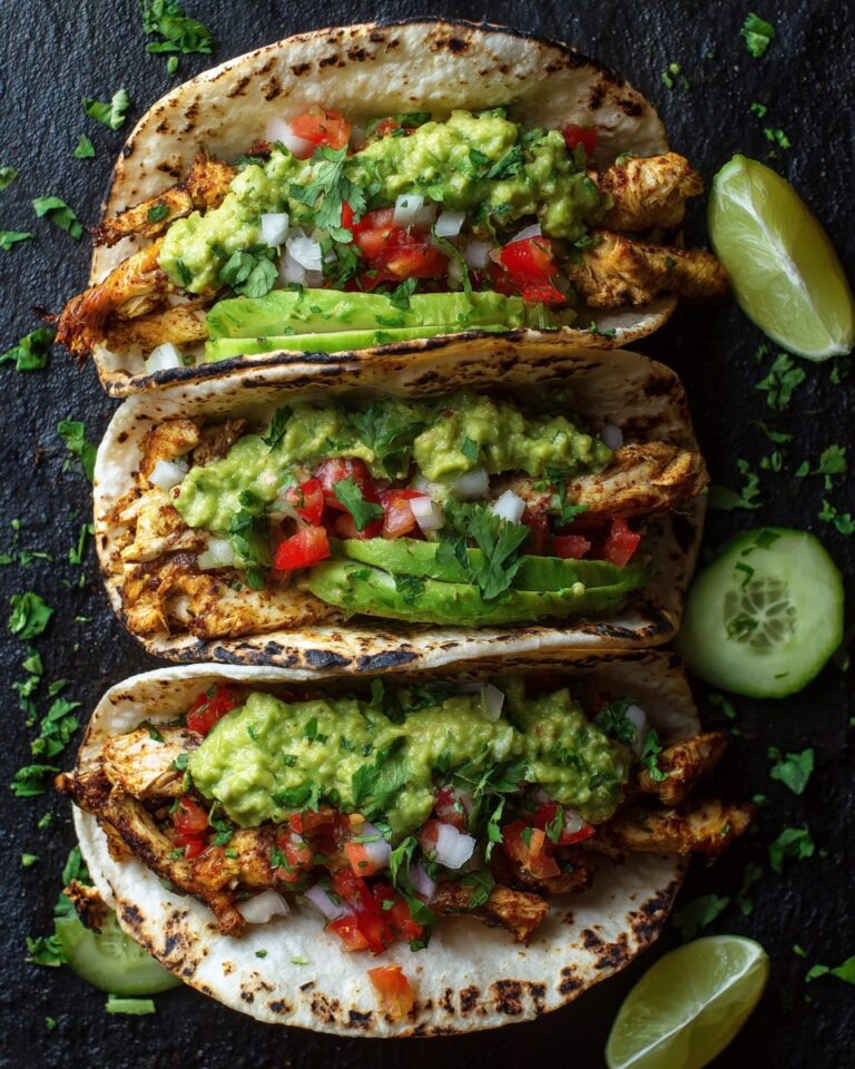 Crispy Poblano Chicken Tacos with Avocado-Jalapeño Salsa Recipe