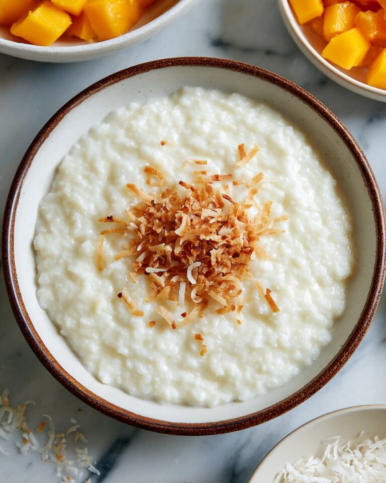 Creamy Coconut Rice Pudding with Fresh Fruit Garnish Recipe