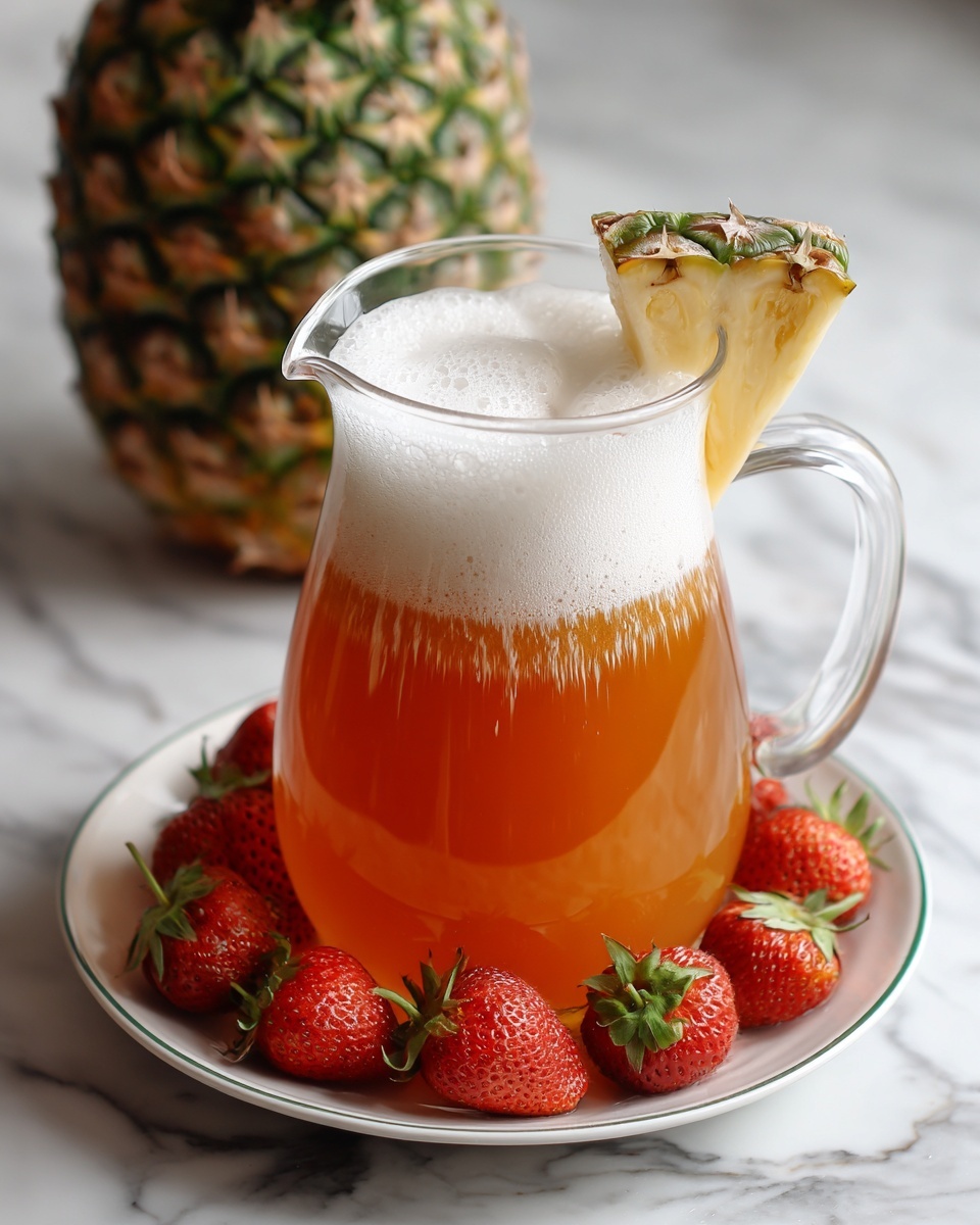 Pineapple Strawberry Agua Fresca Recipe - Recipe Image