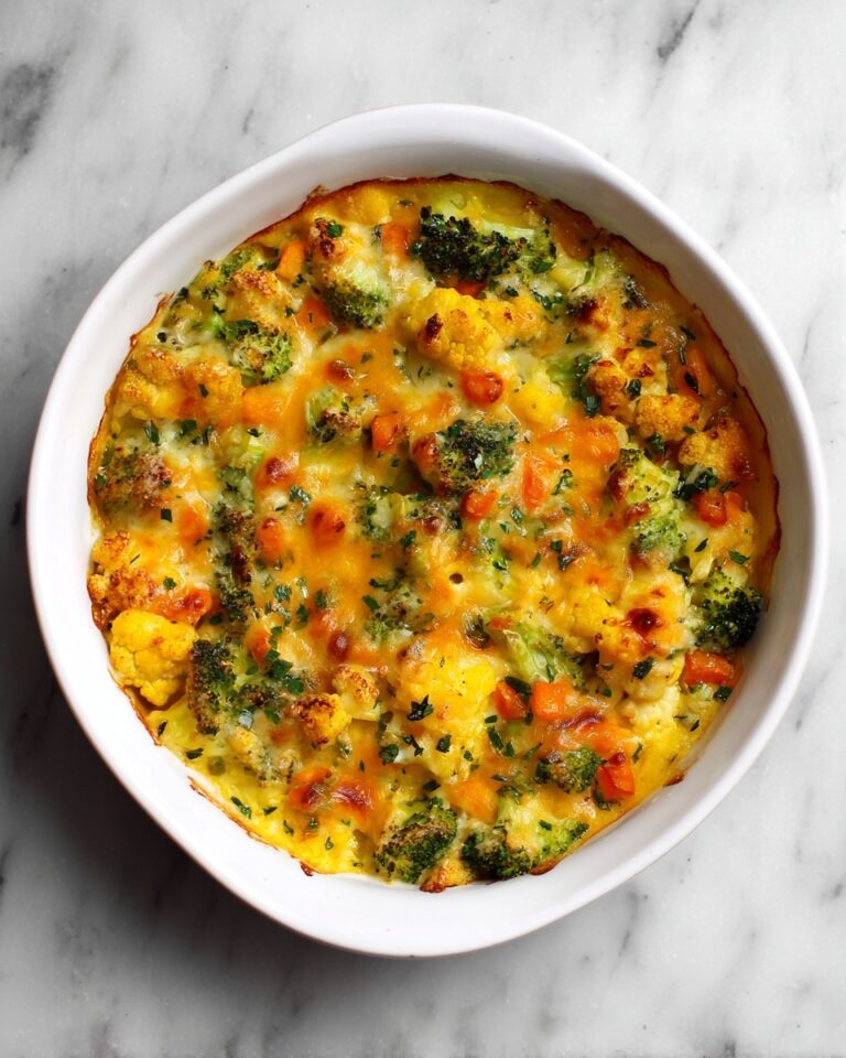 Veggie Casserole with Cheddar and Herbs Recipe