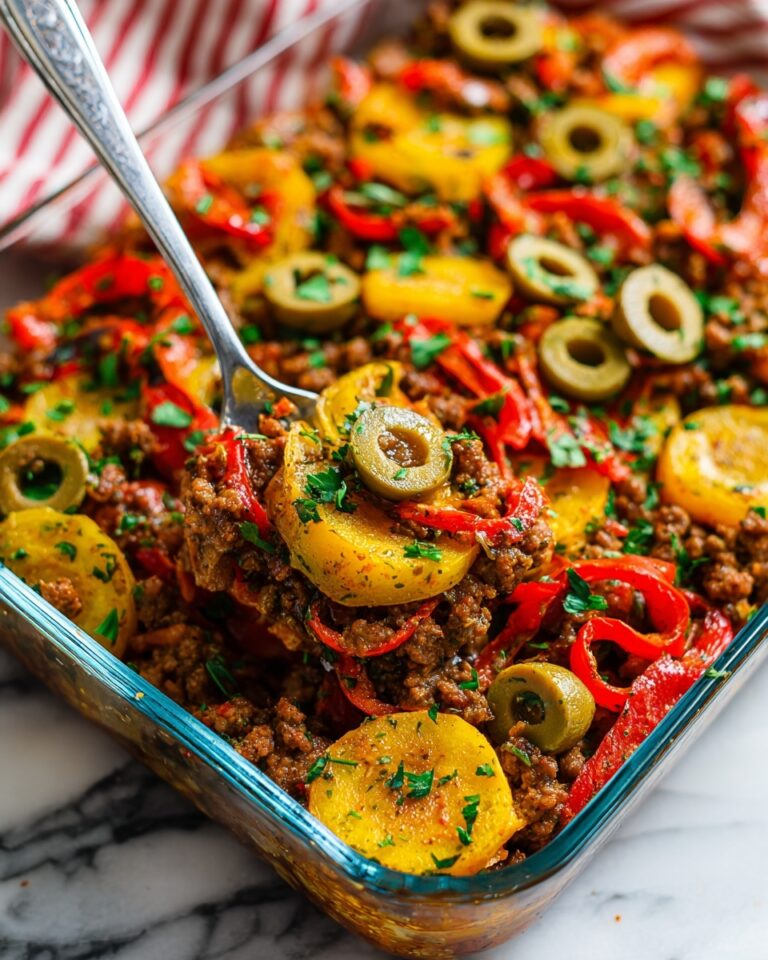 Southern Five Layer Beef Casserole Recipe