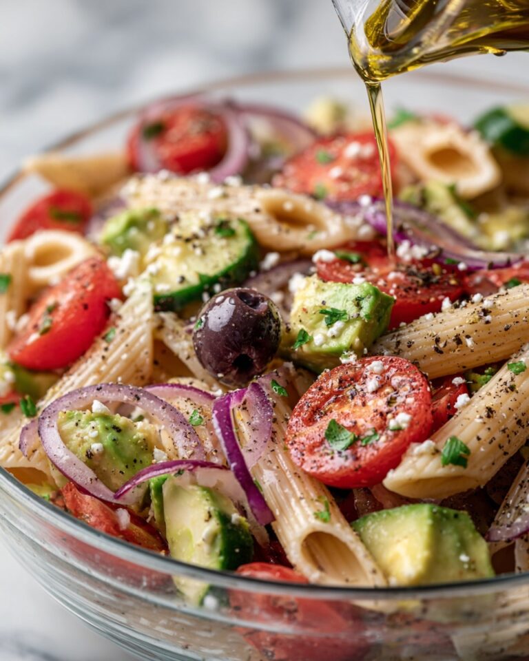 Lemon Herb Mediterranean Pasta Salad Recipe