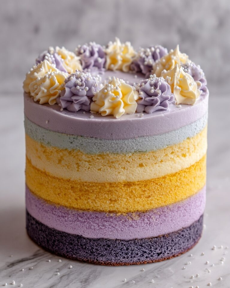 Purple Ombre Layer Cake Recipe