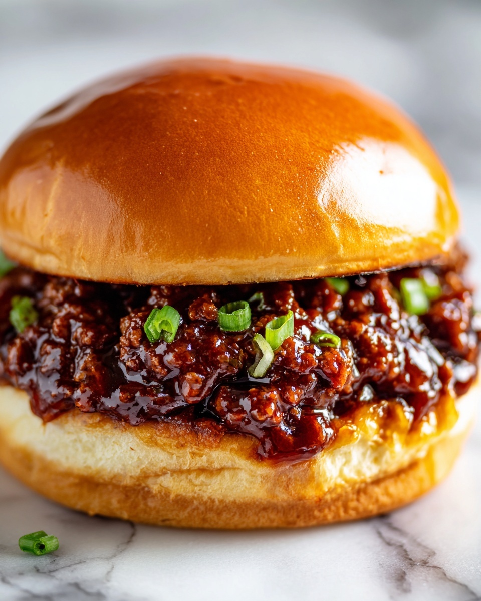 Korean Beef Sloppy Joes Recipe - Recipe Image