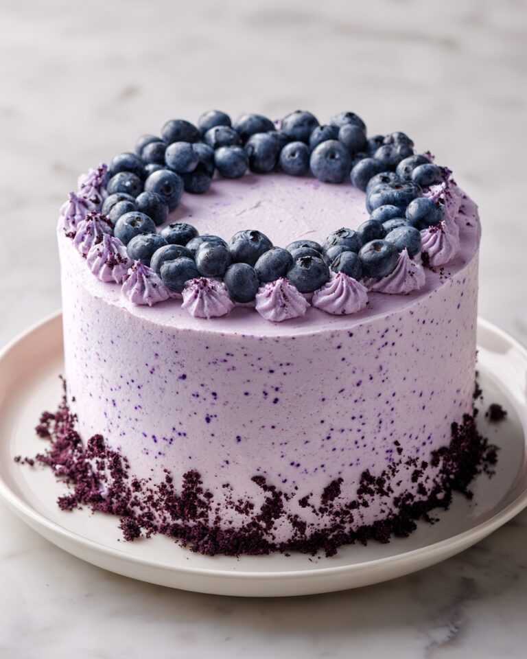 Blueberry Chiffon Cake Recipe