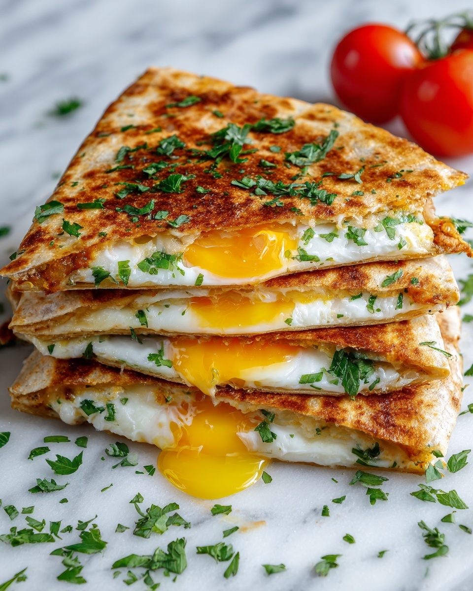 Fried Egg Quesadilla Power Breakfast Recipe - Recipe Image