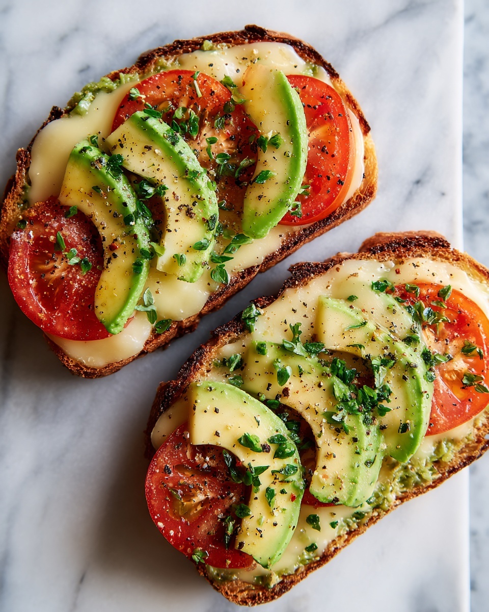Tomato Avocado Melt Recipe - Recipe Image