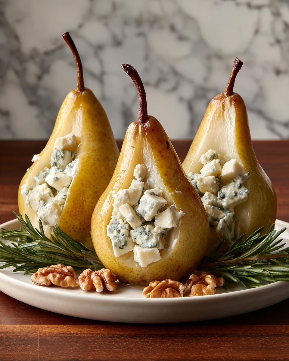 Blue Cheese Stuffed Pears Recipe - Recipe Image