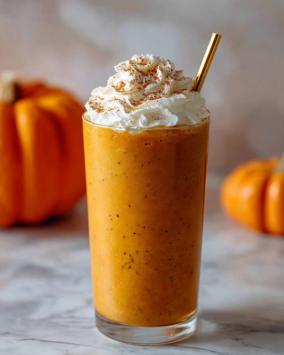 Creamy Pumpkin Smoothie with White Chocolate Hazelnut Spread Recipe - Recipe Image