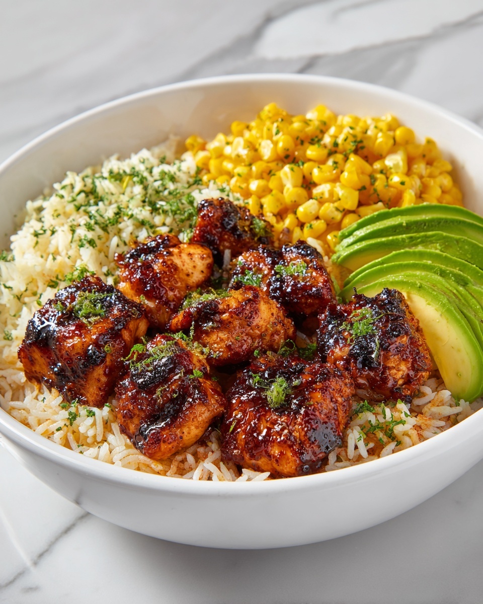 Hot Honey Chicken Bowls: Sweet, Spicy & Ready to Rock Your Dinner Recipe - Recipe Image