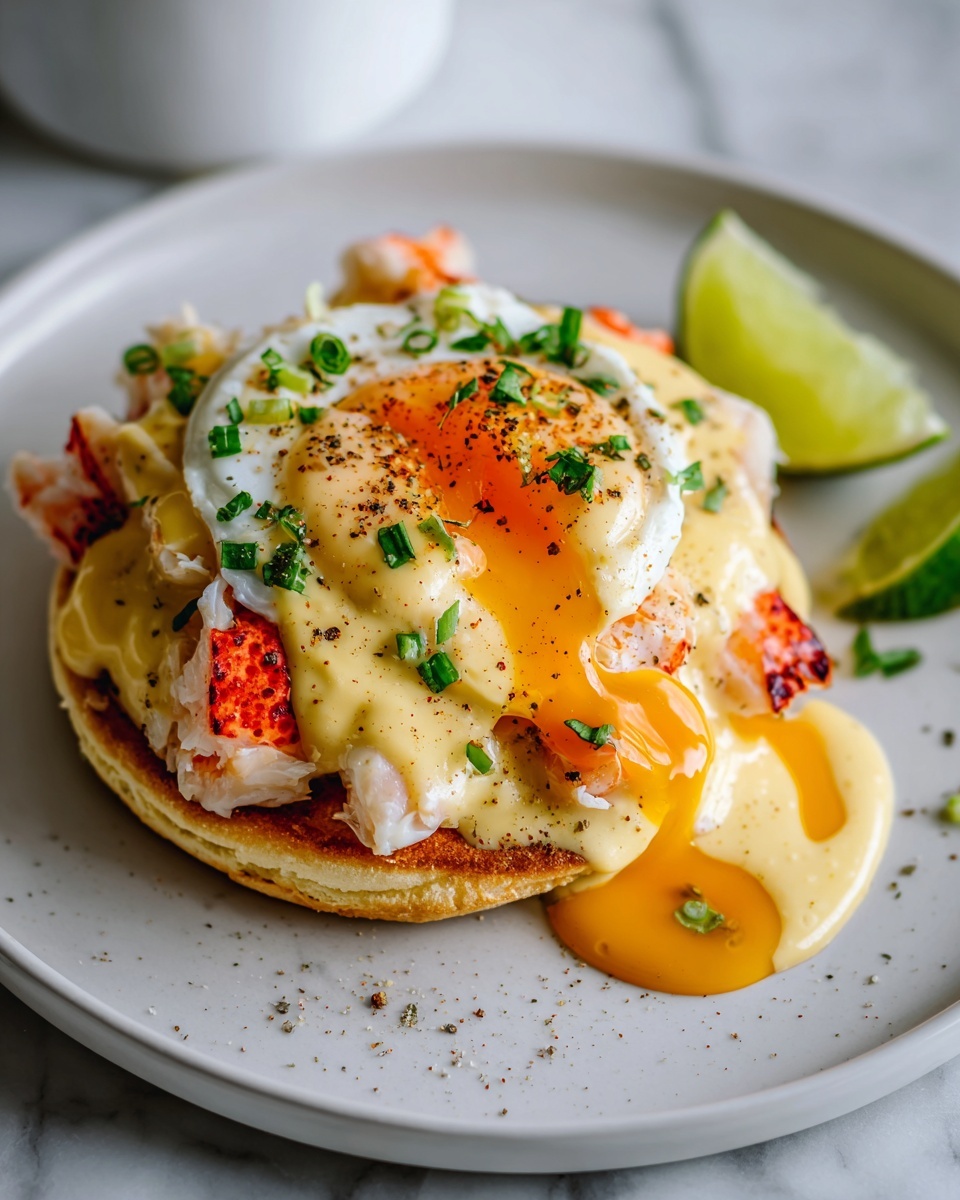 Bay Lobster Eggs Benedict with Cajun Hollandaise Recipe - Recipe Image