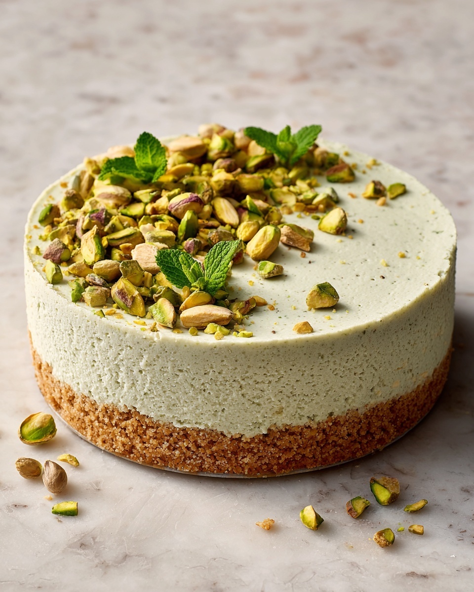 Easy Pistachio Cheesecake Recipe - Recipe Image