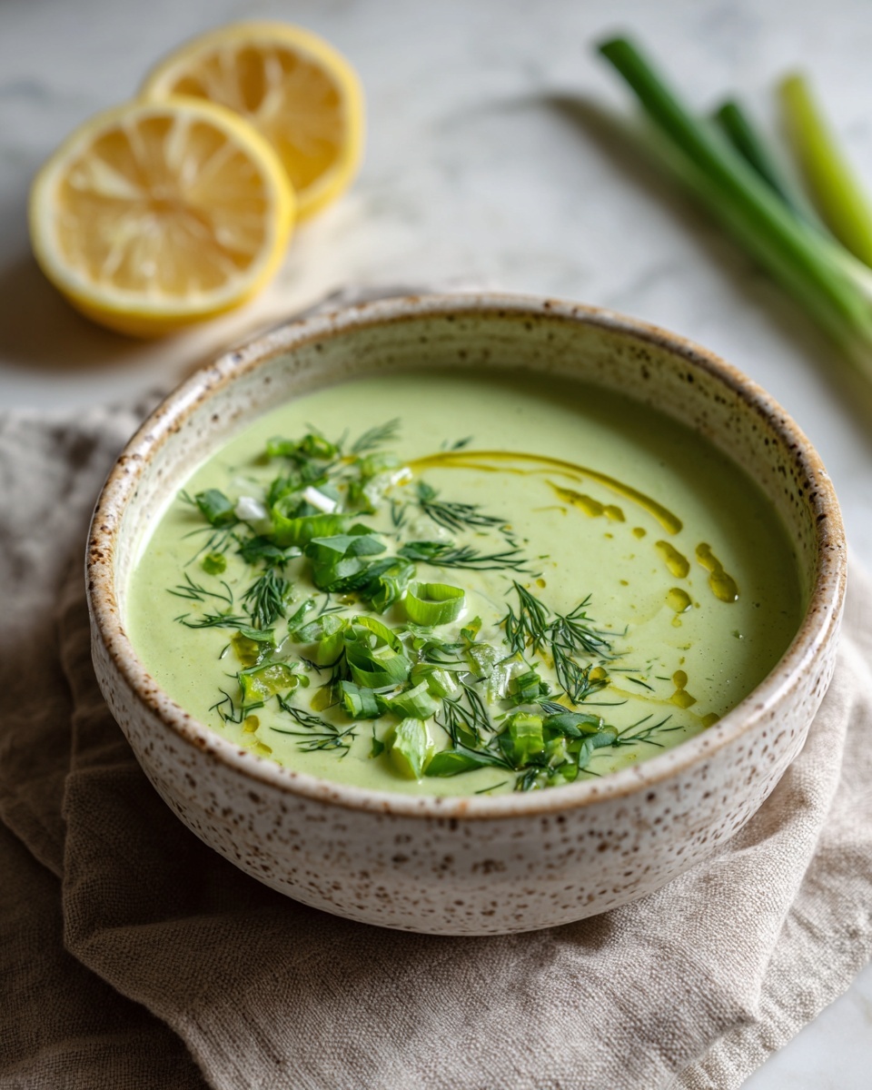 Cucumber Gazpacho with Fresh Dill and Greek Yogurt Recipe - Recipe Image