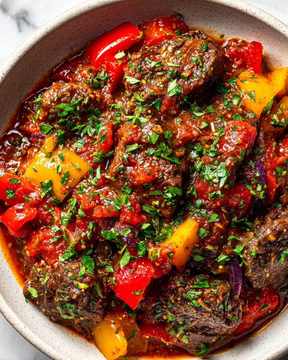 Best Ever Pepper Steak Recipe - Recipe Image